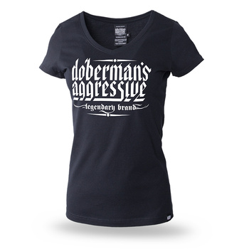 Koszulka damska serek Doberman’s Large Logo